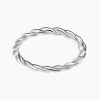 Simple Silver Jewlary Cross Twist Ring