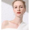 Transparent drop earrings