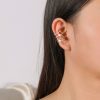 New European And American Four-circle Ear Clip Earrings