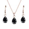 Water drop earrings necklace jewelry set