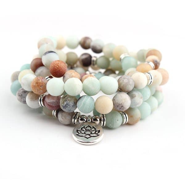 8mm frosted Amazon Stone Bracelet