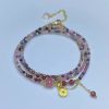 Gem Rainbow Stone Three-ring Bracelet Bracelet