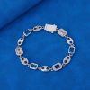 10mm Spring Fastener Colored Gem Pig Nose Bracelet