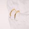 925 Sterling Silver Gold And Silver Color Matching Circle Ear Clip Women