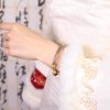 Sandalwood Smoke Purple Agate Double Bracelet