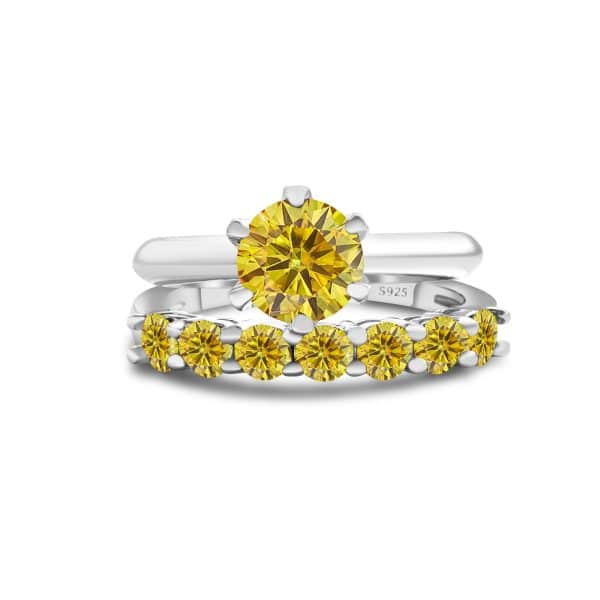 S925 Sterling Silver Moissanite Suit