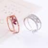 Stone heart-shaped ring student