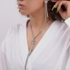 Gold Knotted Tassel Snake Chain Long Necklace