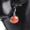Natural stone crystal earrings
