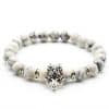 Man's Volcanic Stone Bracelet Longteng Ornaments Bracelet Natural Stone Elastic Bracelet