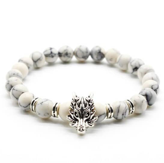 Man's Volcanic Stone Bracelet Longteng Ornaments Bracelet Natural Stone Elastic Bracelet