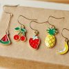 Multi Fruits Drop Earrings
