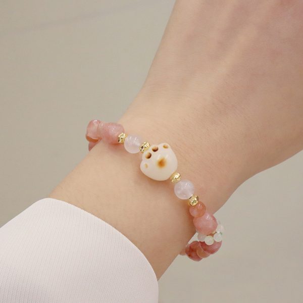 Natural Sunstone Crystal Bracelet Female Cut Surface Advanced