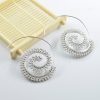 Personalized Circle Spiral Ear Clip
