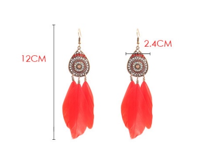 Drop-shaped long pendant