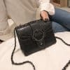 Stone chain shoulder bag