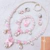 Children's Necklace Jewelry Pearl Bracelet Set