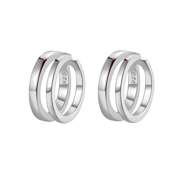 Golden Geometric Cold Wind Small Circle Ring