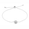 S925 Silver Moissanite Round Bag Micro-inlaid Round Moissanite Electroplated K Platinum Bracelet For Women
