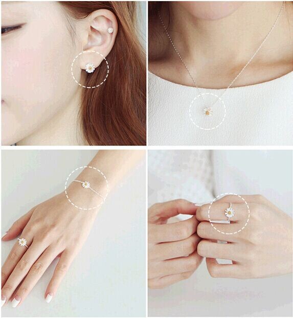 Women's Fashion Personality SUNFLOWER Adjustable Ring