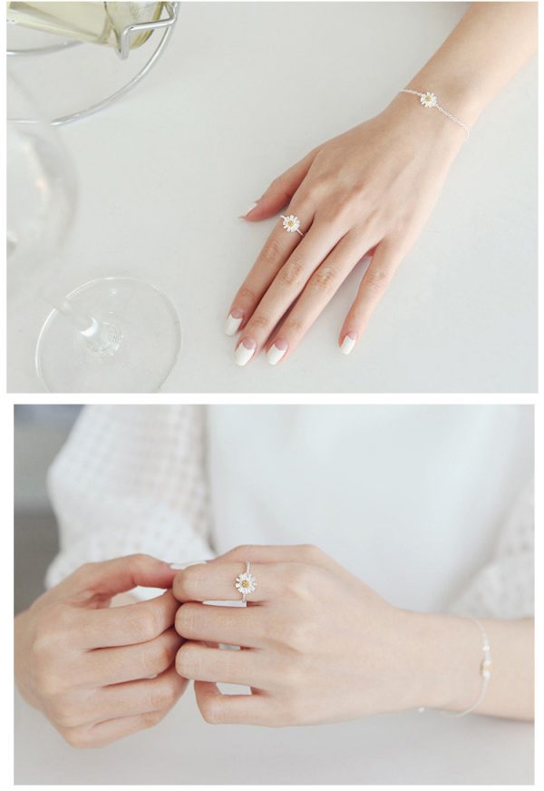 Women's Fashion Personality SUNFLOWER Adjustable Ring