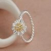 Women's Fashion Personality SUNFLOWER Adjustable Ring