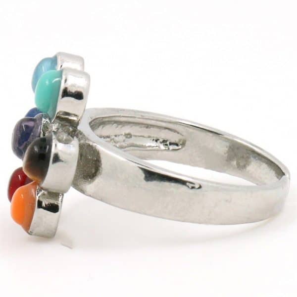 Natural semi-precious stone ring