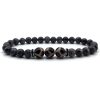 Glitter stone volcanic stone bracelet
