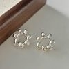 Fashion Jewelry Trendy Circle Twists Stud Earring For Women Simple Temperament Hyperbole Gold Color Ear Daily Wear Jewelry Party Gifts