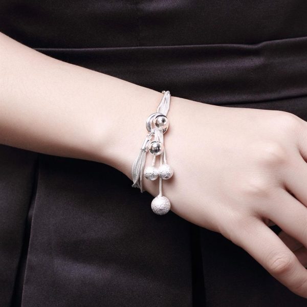 Fashion Jewelry Small O Hanging Sand Light Bead Bracelet