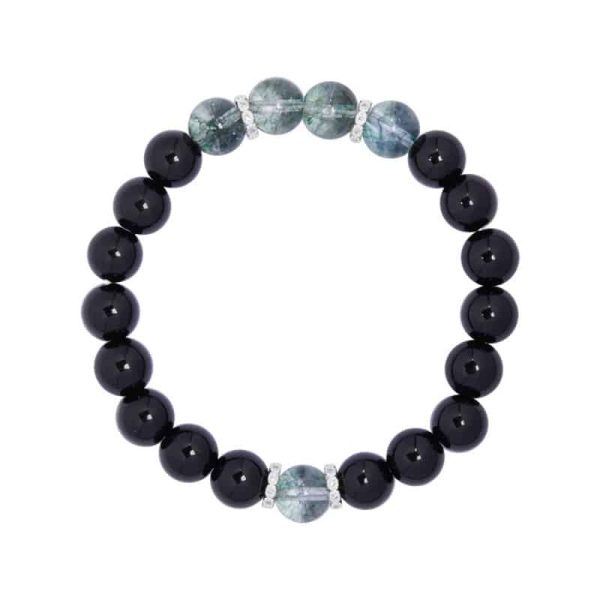 Chinese Style Micro Glass Bead Accessories Black Bracelet