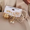 18d369b3-90a3-4687-9d64-4b0103757548.jpg Women's Jewelry Pearl Butterfly Chain Big Ear Stud Set 9-piece Set