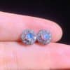 Natural Blue Moonlight Stone Earrings