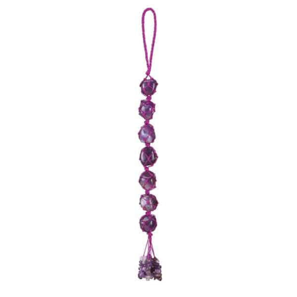 7 Colored Stone Seven Colors Crystal Stone Hand-woven Pendant