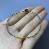 Two-tone Four-strand Braid Dorje Knot Ultra-fine Bracelet