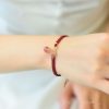 Natural Strawberry Quartz Cherry Bracelet For Women