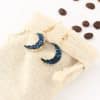 Natural stone moon necklace sweater