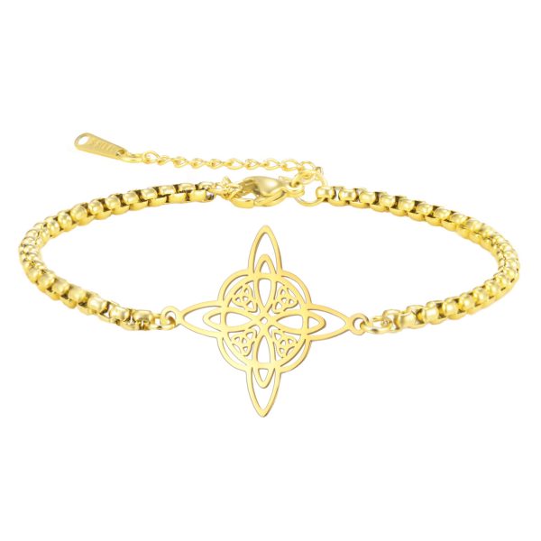 Cutting Titanium Steel Bracelet Double Hole Stainless Steel Bracelet