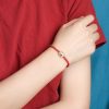 Hetian Jade 999 Gold Bracelet Hand-woven