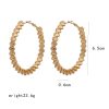 Exaggerated fashion simple punk big circle earrings
