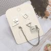 European And American Retro Earrings Set Combinationked