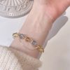 Moonstone Golden Sun Stone 14K Gilded Fortune Crystal Bracelet