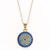 Jewelry Demon Eye Necklace And Earrings Four Piece Set