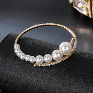 Large And Small Pearls Open Female Online Influencer Bracelet