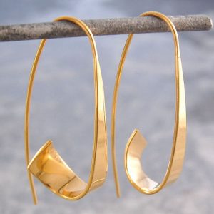 Gypsy Spiral Curved Ear Ring Ladies