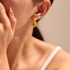 Simple Circle Line Winding Ear Studs