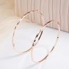 925 Sterling Silver Lace Laser Pattern Circle Earrings