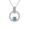 Pink Diamond Necklace Women's V-shaped Round Bag New