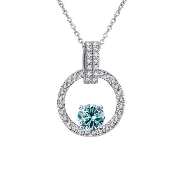 Pink Diamond Necklace Women's V-shaped Round Bag New