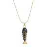 Necklace Female Fishtail Colorful Light Luxury Temperament All-match